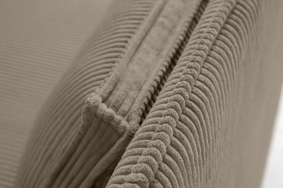 ROTI Łóżko dla nastolatka typu sofa w tkaninie sztruks 90 cm beżowy beżowy - zdjęcie 9