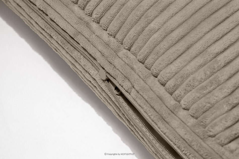 ROTI Łóżko dla nastolatka typu sofa w tkaninie sztruks 90 cm beżowy beżowy - zdjęcie 10