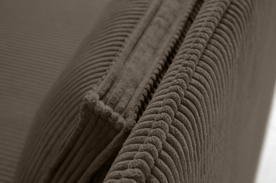 ROTI Łóżko dla nastolatka typu sofa w tkaninie sztruks 90 cm brązowy brązowy - zdjęcie 9