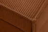 ROTI Łóżko z oparciem typu sofa w tkaninie sztruks 90 cm rudy rudy - zdjęcie 8