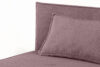 ROTI Łóżko z oparciem typu sofa w tkaninie sztruks 90 cm jasny fioletowy jasny fioletowy - zdjęcie 6