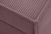 ROTI Łóżko z oparciem typu sofa w tkaninie sztruks 90 cm jasny fioletowy jasny fioletowy - zdjęcie 8