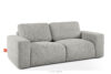 ZUCCO Sofa dwuosobowa modułowa w tkaninie boucle jasny popielaty jasny popielaty - zdjęcie 3