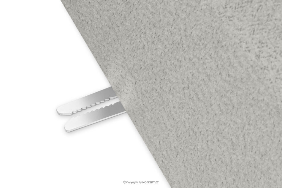 ZUCCO Sofa dwuosobowa modułowa w tkaninie boucle jasny popielaty jasny popielaty - zdjęcie 9