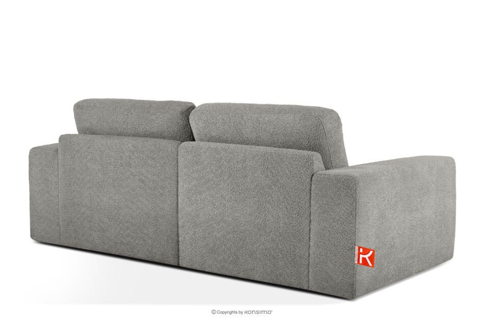 ZUCCO Sofa dwuosobowa modułowa w tkaninie boucle ciemny popielaty ciemny popielaty - zdjęcie 3