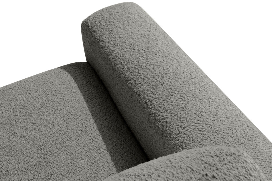 ZUCCO Sofa dwuosobowa modułowa w tkaninie boucle ciemny popielaty ciemny popielaty - zdjęcie 8