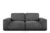Sofa dwuosobowa modułowa w tkaninie boucle grafitowy