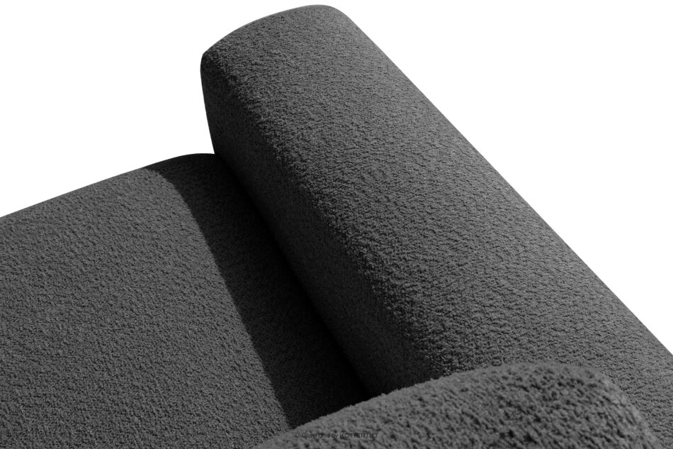 ZUCCO Sofa dwuosobowa modułowa w tkaninie boucle grafitowy grafitowy - zdjęcie 8