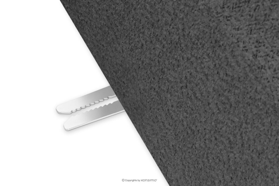 ZUCCO Sofa dwuosobowa modułowa w tkaninie boucle grafitowy grafitowy - zdjęcie 9