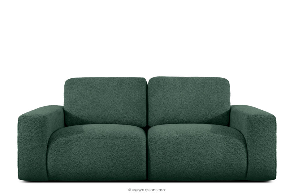 ZUCCO Sofa dwuosobowa modułowa w tkaninie boucle zielony zielony - zdjęcie 0