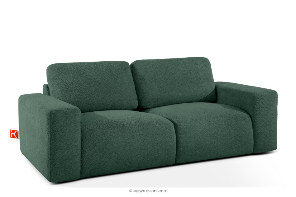 ZUCCO Sofa dwuosobowa modułowa w tkaninie boucle zielony zielony - zdjęcie 2