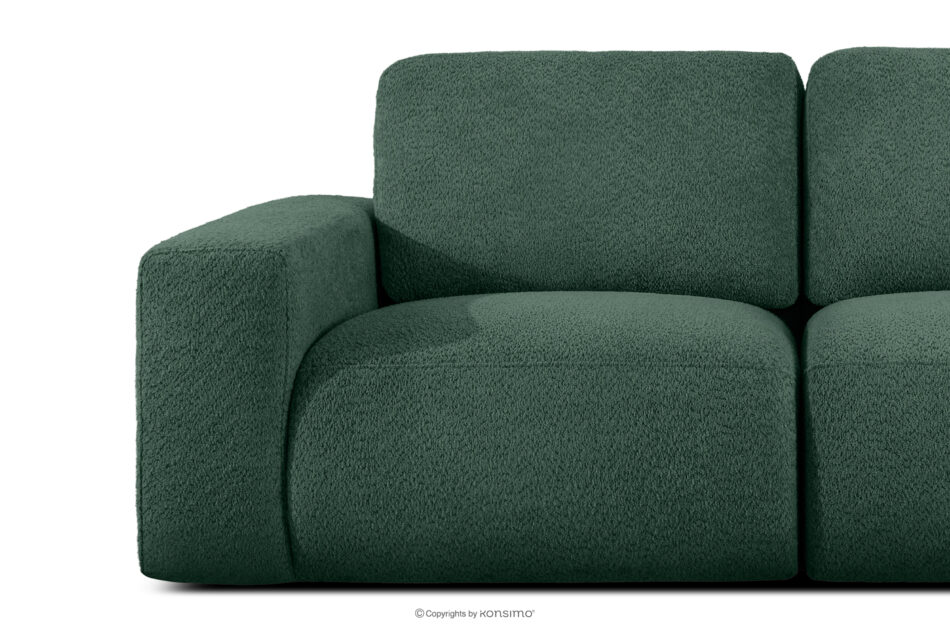 ZUCCO Sofa dwuosobowa modułowa w tkaninie boucle zielony zielony - zdjęcie 5
