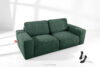 ZUCCO Sofa dwuosobowa modułowa w tkaninie boucle zielony zielony - zdjęcie 2