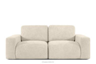 Sofa dwuosobowa modułowa w tkaninie boucle jasny beżowy