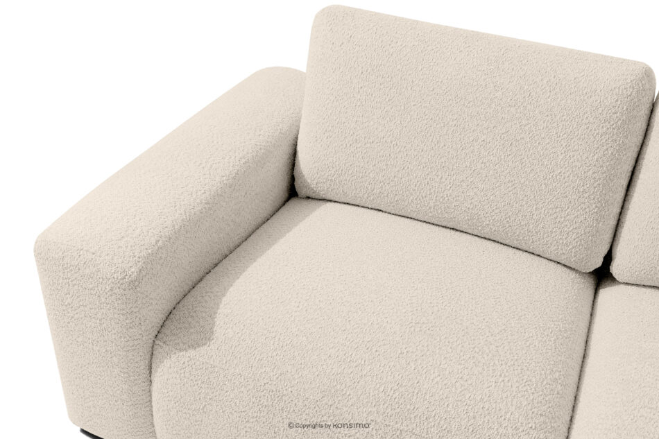 ZUCCO Sofa dwuosobowa modułowa w tkaninie boucle jasny beżowy jasny beżowy - zdjęcie 4
