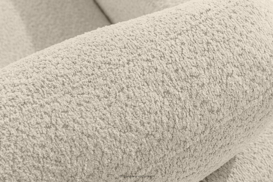ZUCCO Sofa dwuosobowa modułowa w tkaninie boucle jasny beżowy jasny beżowy - zdjęcie 6