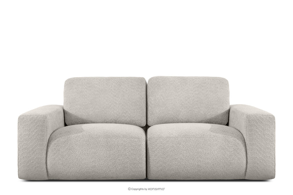 ZUCCO Sofa dwuosobowa modułowa w tkaninie boucle brązowy brązowy - zdjęcie 0