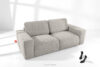 ZUCCO Sofa dwuosobowa modułowa w tkaninie boucle brązowy brązowy - zdjęcie 2