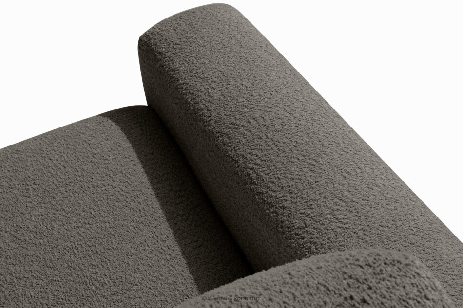 ZUCCO Sofa dwuosobowa modułowa w tkaninie boucle ciemny brązowy ciemny brązowy - zdjęcie 8