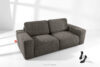 ZUCCO Sofa dwuosobowa modułowa w tkaninie boucle ciemny brązowy ciemny brązowy - zdjęcie 2