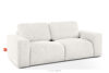 ZUCCO Sofa dwuosobowa modułowa w tkaninie boucle ecru ecru - zdjęcie 3