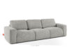 ZUCCO Sofa trzyosobowa modułowa w tkaninie boucle jasny popielaty jasny popielaty - zdjęcie 3