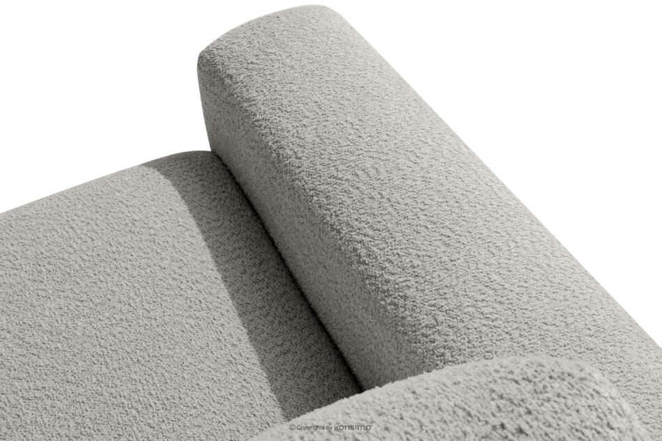 ZUCCO Sofa trzyosobowa modułowa w tkaninie boucle jasny popielaty jasny popielaty - zdjęcie 8