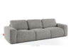ZUCCO Sofa trzyosobowa modułowa w tkaninie boucle ciemny popielaty ciemny popielaty - zdjęcie 3