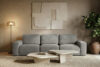 ZUCCO Sofa trzyosobowa modułowa w tkaninie boucle ciemny popielaty ciemny popielaty - zdjęcie 11