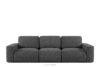Sofa trzyosobowa modułowa w tkaninie boucle grafitowy