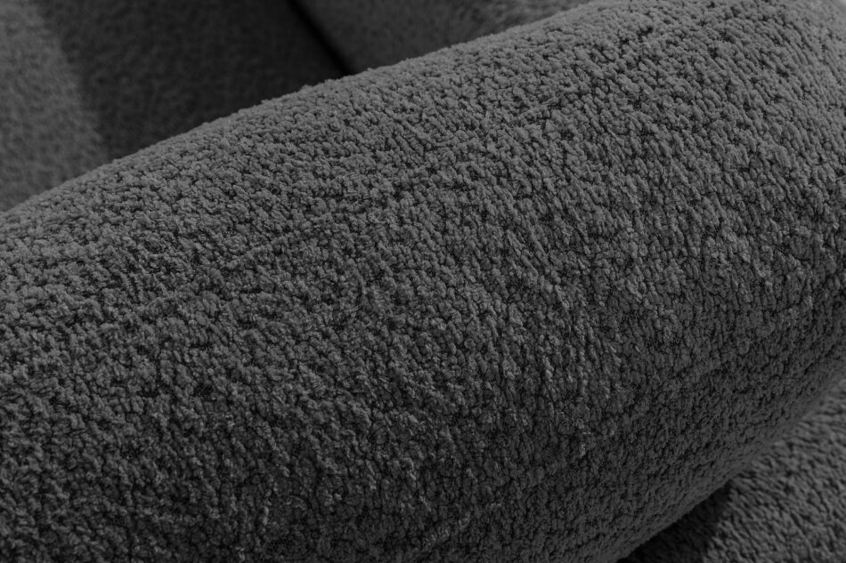 ZUCCO Sofa trzyosobowa modułowa w tkaninie boucle grafitowy grafitowy - zdjęcie 6