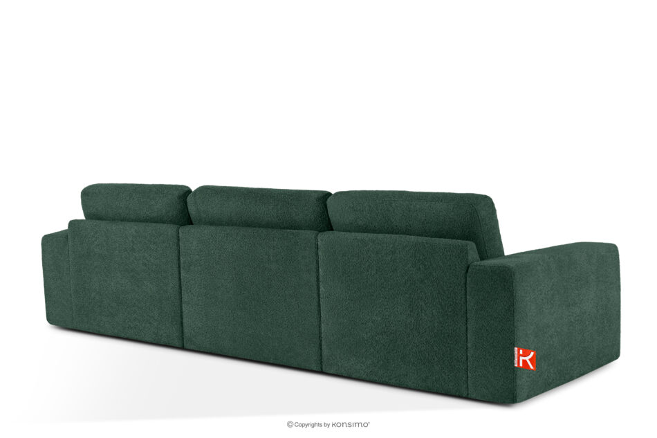ZUCCO Sofa trzyosobowa modułowa w tkaninie boucle zielony zielony - zdjęcie 3