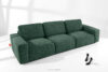 ZUCCO Sofa trzyosobowa modułowa w tkaninie boucle zielony zielony - zdjęcie 2