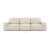 ZUCCO Sofa trzyosobowa modułowa w tkaninie boucle jasny beżowy jasny beżowy - zdjęcie 1
