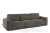 ZUCCO Sofa trzyosobowa modułowa w tkaninie boucle ciemny brązowy ciemny brązowy - zdjęcie 3