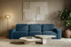 ZUCCO Sofa trzyosobowa modułowa w tkaninie boucle ciemny niebieski ciemny niebieski - zdjęcie 11