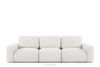 ZUCCO Sofa trzyosobowa modułowa w tkaninie boucle ecru ecru - zdjęcie 1