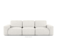 Sofa trzyosobowa modułowa w tkaninie boucle ecru