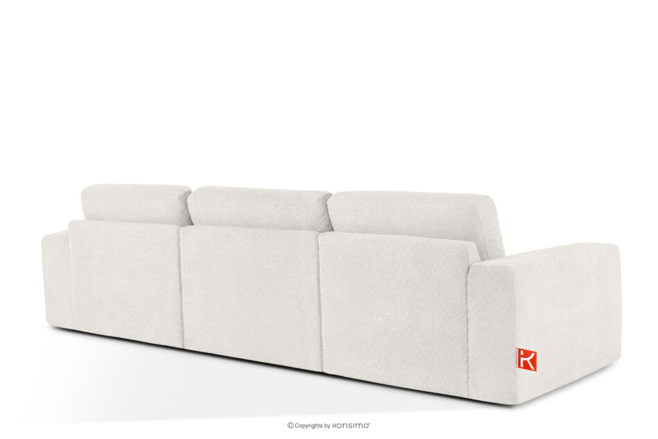 ZUCCO Sofa trzyosobowa modułowa w tkaninie boucle ecru ecru - zdjęcie 3
