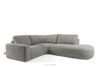 ZUCCO Narożnik modułowy w tkaninie boucle prawy ciemny popielaty ciemny popielaty - zdjęcie 3