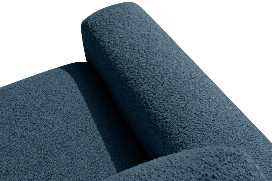 ZUCCO Narożnik modułowy w tkaninie boucle prawy ciemny niebieski ciemny niebieski - zdjęcie 8