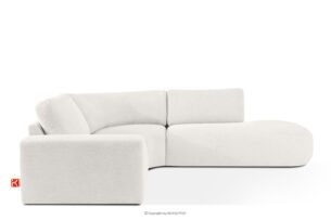 ZUCCO, https://konsimo.pl/kolekcja/zucco/ Narożnik modułowy w tkaninie boucle prawy ecru ecru - zdjęcie