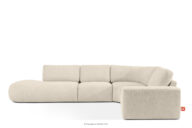 Nrożnik modułowy w organicznym kształcie tkanina boucle lewy jasny beżowy