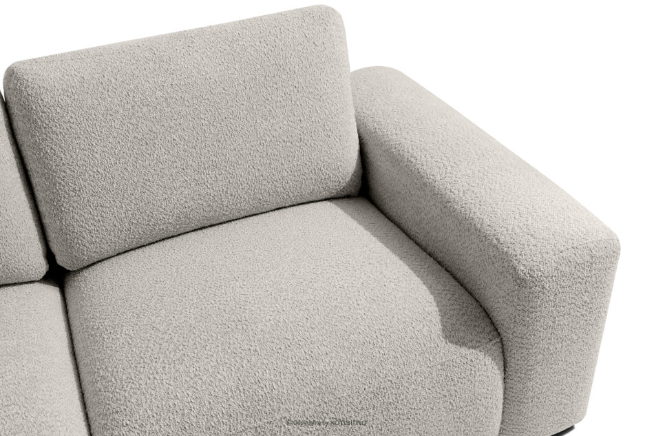 ZUCCO Nrożnik modułowy w organicznym kształcie tkanina boucle lewy brązowy brązowy - zdjęcie 4