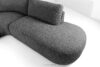 ZUCCO Nrożnik modułowy w organicznym kształcie tkanina boucle prawy grafitowy grafitowy - zdjęcie 11
