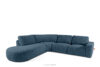 ZUCCO Duży narożnik modułowy w tkaninie boucle lewy ciemny niebieski ciemny niebieski - zdjęcie 3