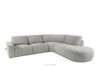 ZUCCO Duży narożnik modułowy w tkaninie boucle prawy jasny popielaty jasny popielaty - zdjęcie 3
