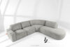 ZUCCO Duży narożnik modułowy w tkaninie boucle prawy jasny popielaty jasny popielaty - zdjęcie 2
