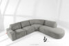 ZUCCO Duży narożnik modułowy w tkaninie boucle prawy ciemny popielaty ciemny popielaty - zdjęcie 2