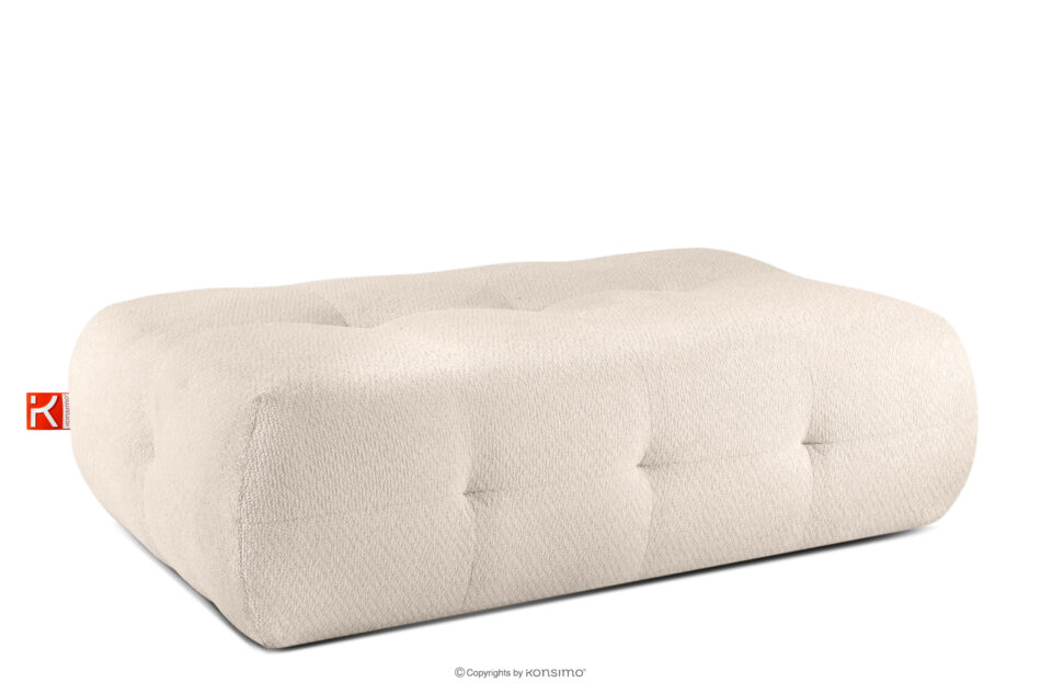 ALIGRA Pufa z pikowaniem jasny beżowy jasny beżowy - zdjęcie 2